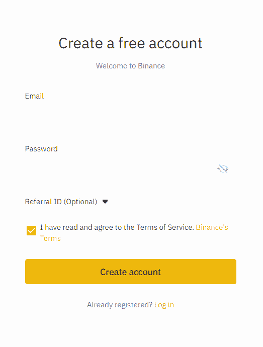 ثبت نام در بایننس - دیجینوست