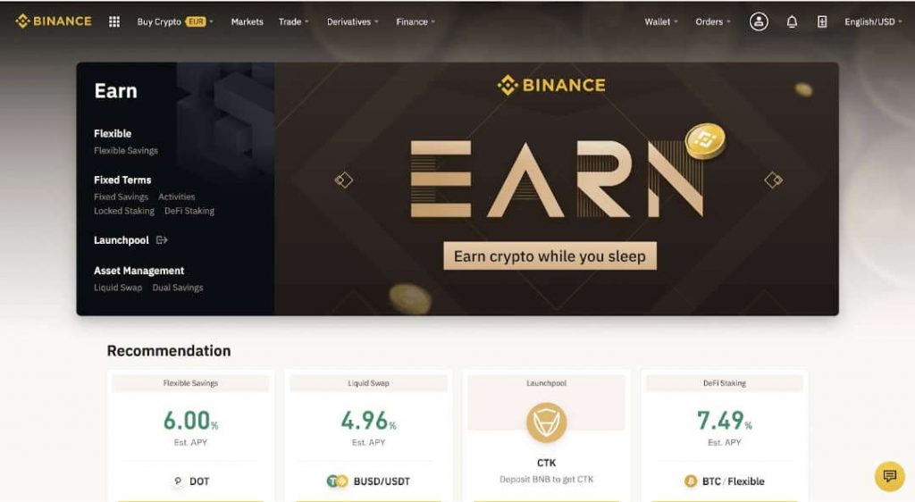 پنل بایننس - ارز دیجیتال - دیجینوست