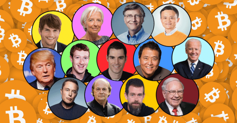 نظر افراد مشهور درباره بیت کوین - ارز دیجیتال