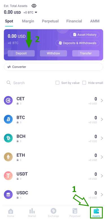 کیف پول Coinex - ارز دیجیتال - دیجی اینوست